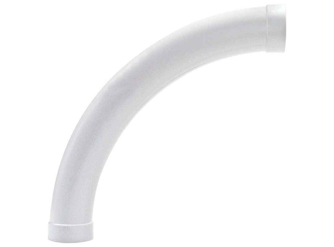 Retraflex Bogen 90° lang weiss
