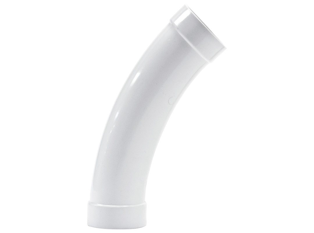 Retraflex Bogen 45° lang weiss