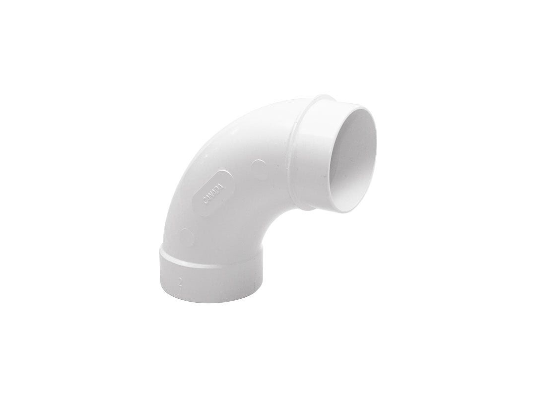 PVC Bogen 90° weiss i/a
